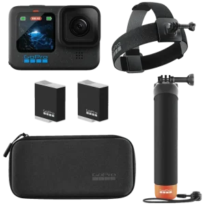 GoPro HERO12 Holiday Bundle 5.3K and 27MP 240 FPS Waterproof Sports Action Camera with Hyper Smooth 6.0 Technology (Black)