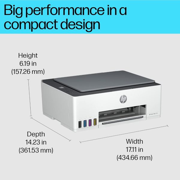 HP Smart Tank 580 All-in-One WiFi Colour Wireless Solid Ink Printer | 1 Extra Black Ink Bottle | 1+1 Year Extended Warranty with PHA Coverage | Up to 8000 Black & 6000 Colour Prints - Image 2