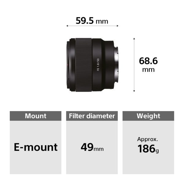 Sony E Mount FE 50mm F1.8 Full-Frame Lens (SEL50F18F) | Standard Prime | for Soft Bokeh - Image 3